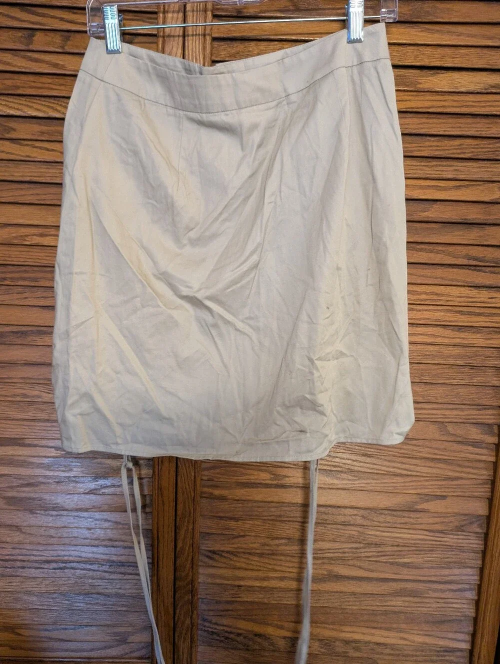 Happily Gray New Women's Tan Ruched Front Mini Skirt Size Large